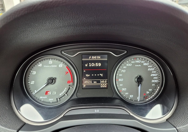 Audi S3 cena 99000 przebieg: 149200, rok produkcji 2016 z Kraków małe 781